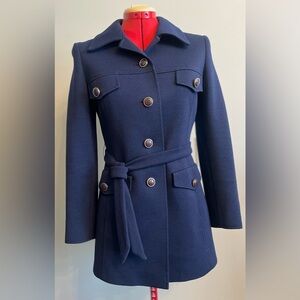Hettemarks - Vintage Wool Navy blue coat Size Small